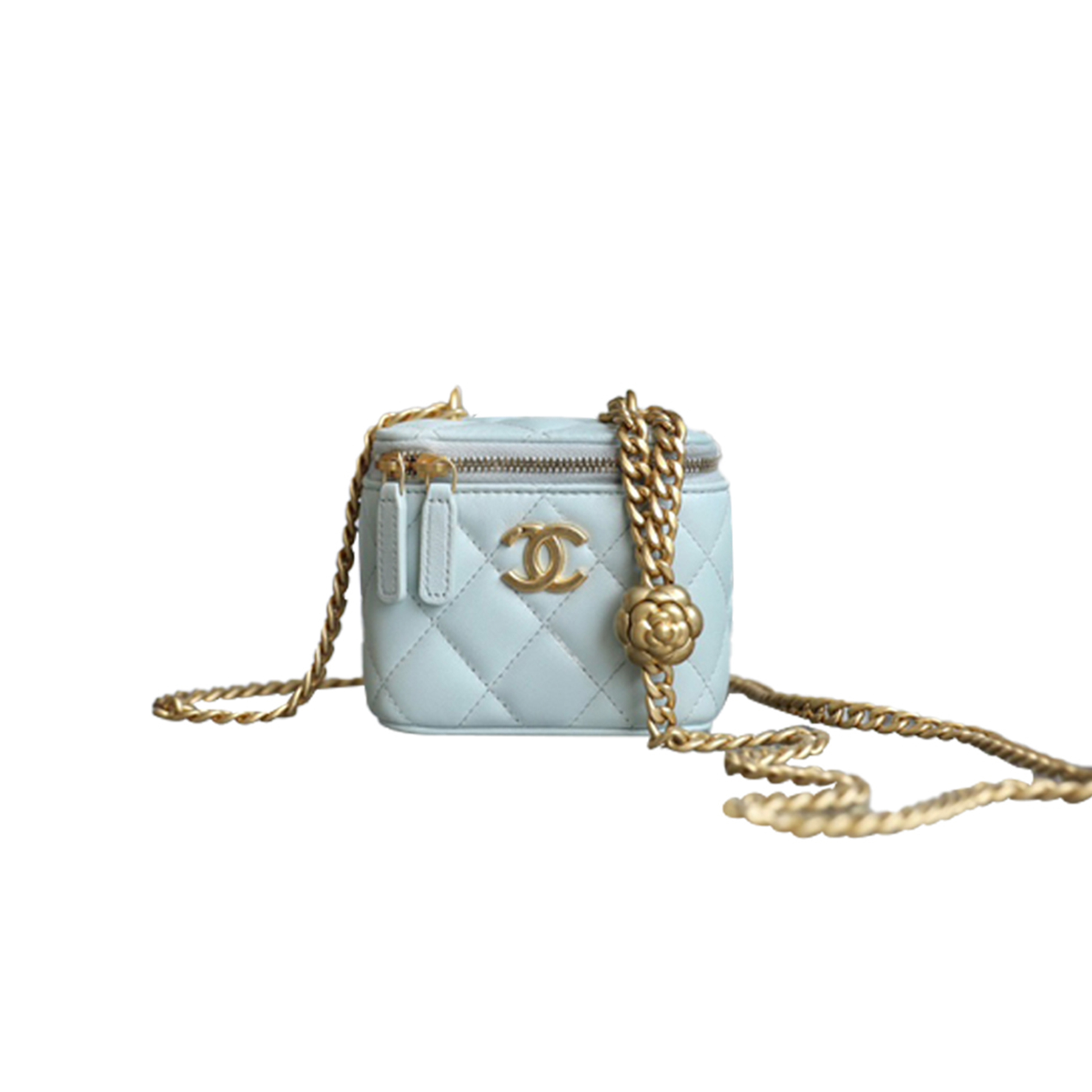 Ch*el master camellia adjustable buckle box bag (11*8.5*7cm)